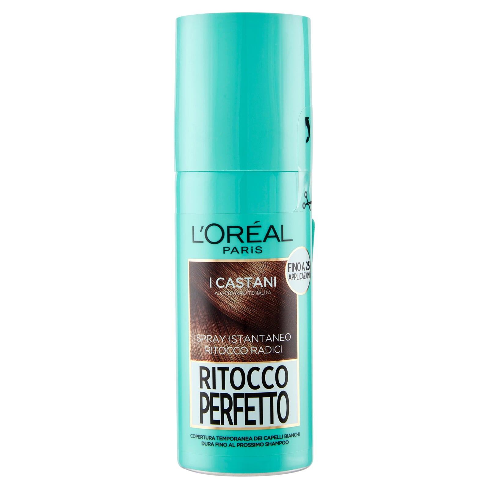 L'Oréal Paris Ritocco Perfetto Spray Istantaneo Castano Per Radici e Capelli  Bianchi 75 ml