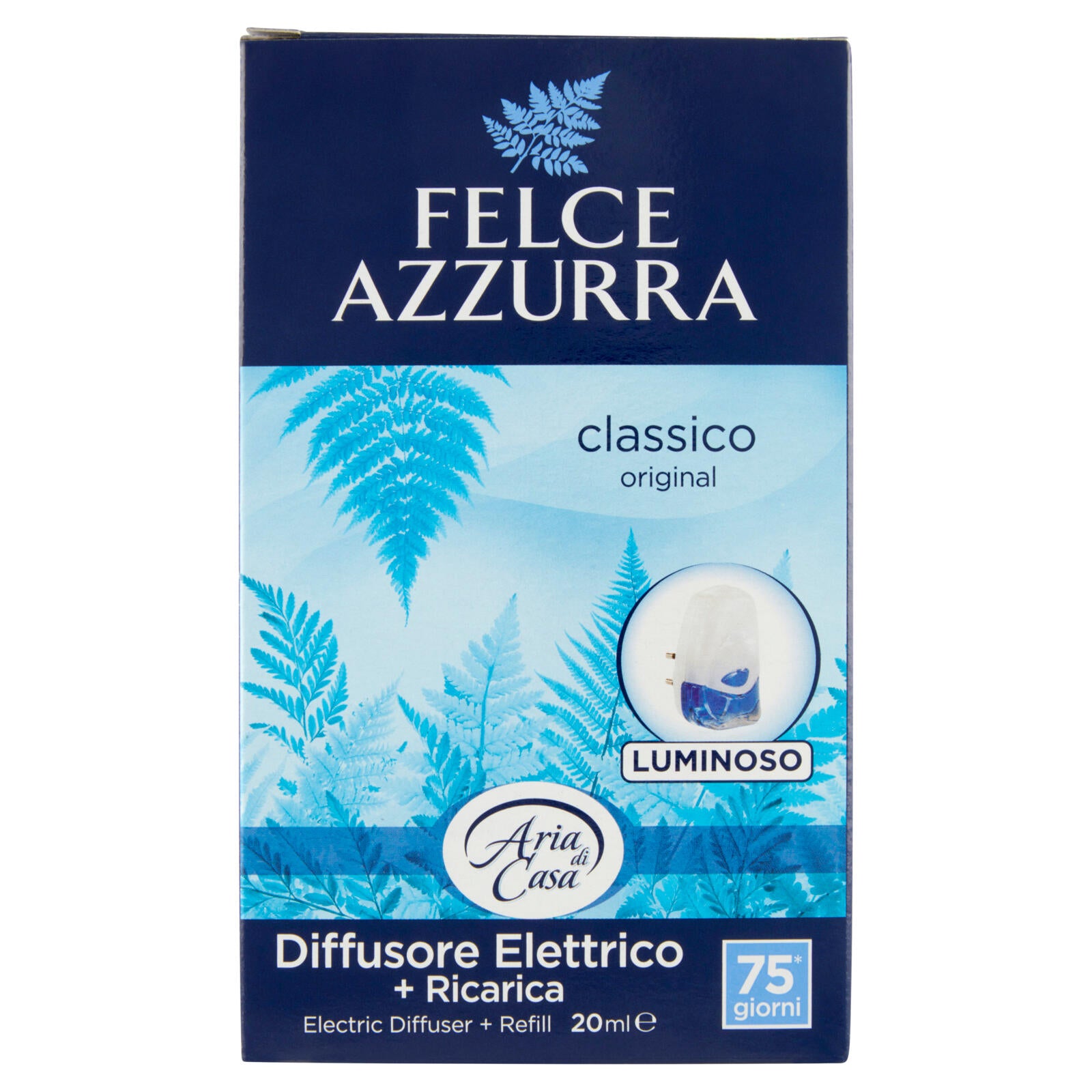 Felce Azzurra Aria di Casa Diffusore Elettrico + Ricarica classico 20 ml ->