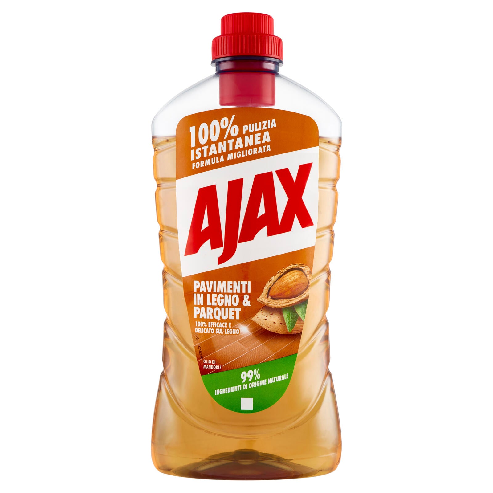 Ajax detersivo pavimenti in Legno e Parquet olio di mandorle 950ml ->