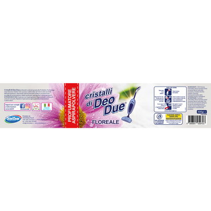 Deo Due - Cristalli Profumatore Per Aspirapolvere Floreale - 500 Gr.