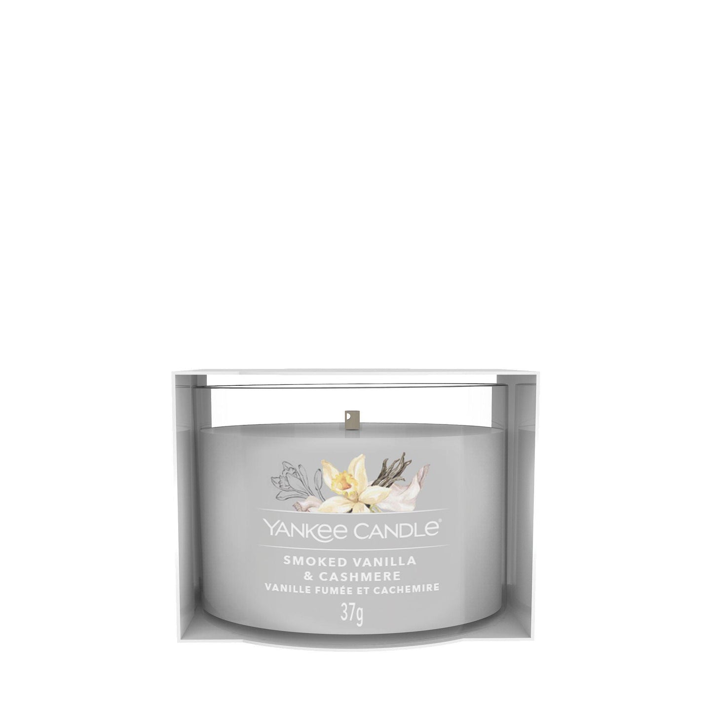 Yankee Candle - Candela votiva in vetro Smoked Vanilla & Cashmere