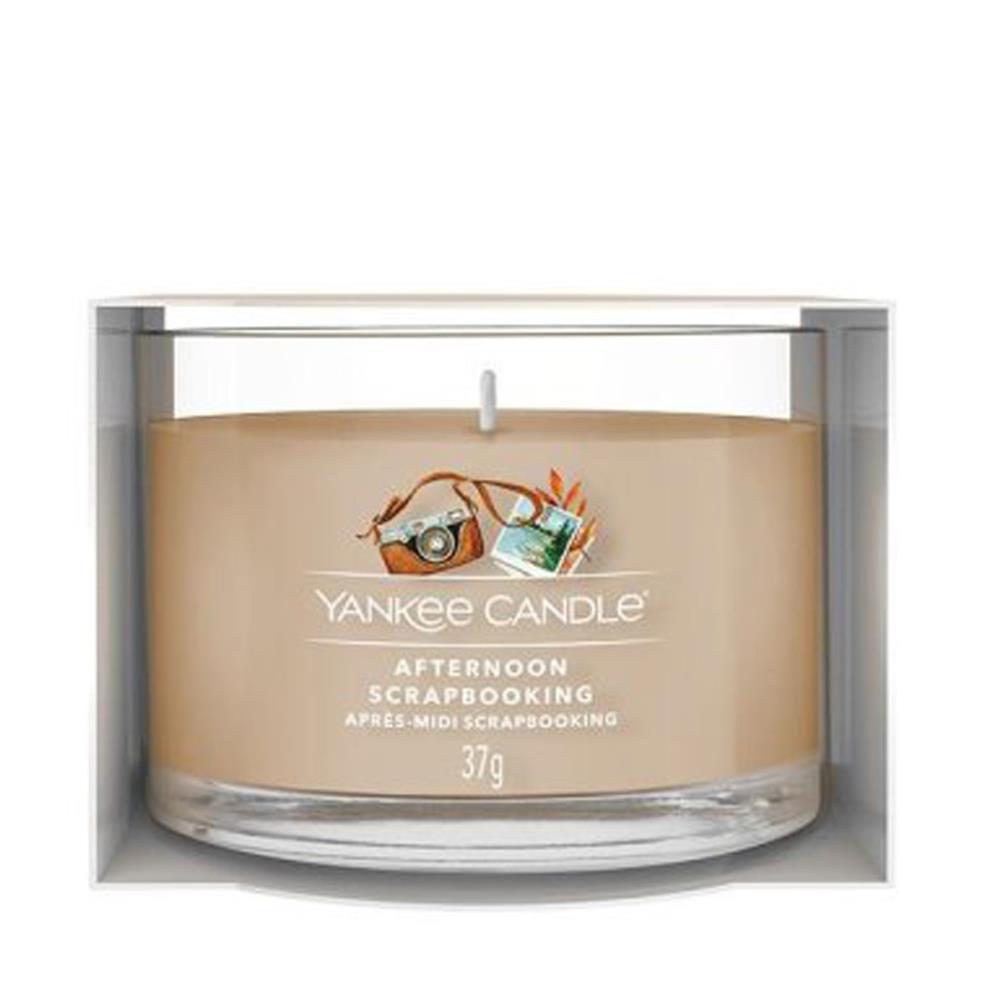 Yankee Candle - Candela votiva in vetro Afternoon Scrapbooking