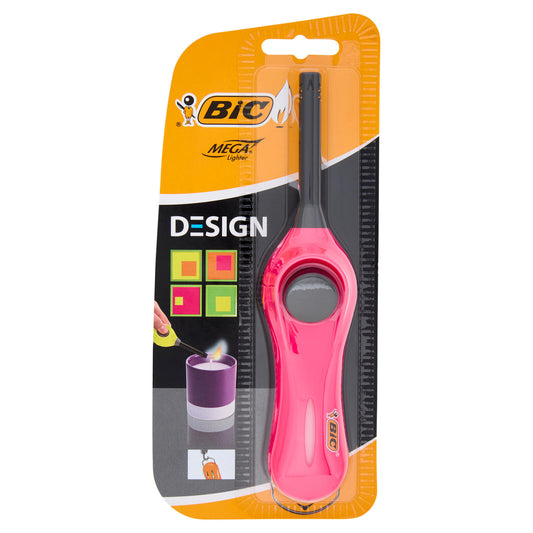 Bic Megalighter Design Accendino Multiuso - Colori Assortiti, 1 pezzo