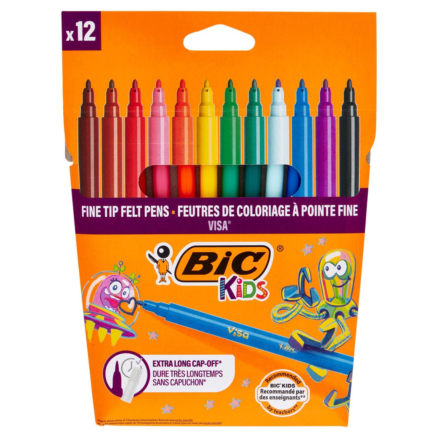 Bic Kids Visa Pennarelli a punta fine 12 pz