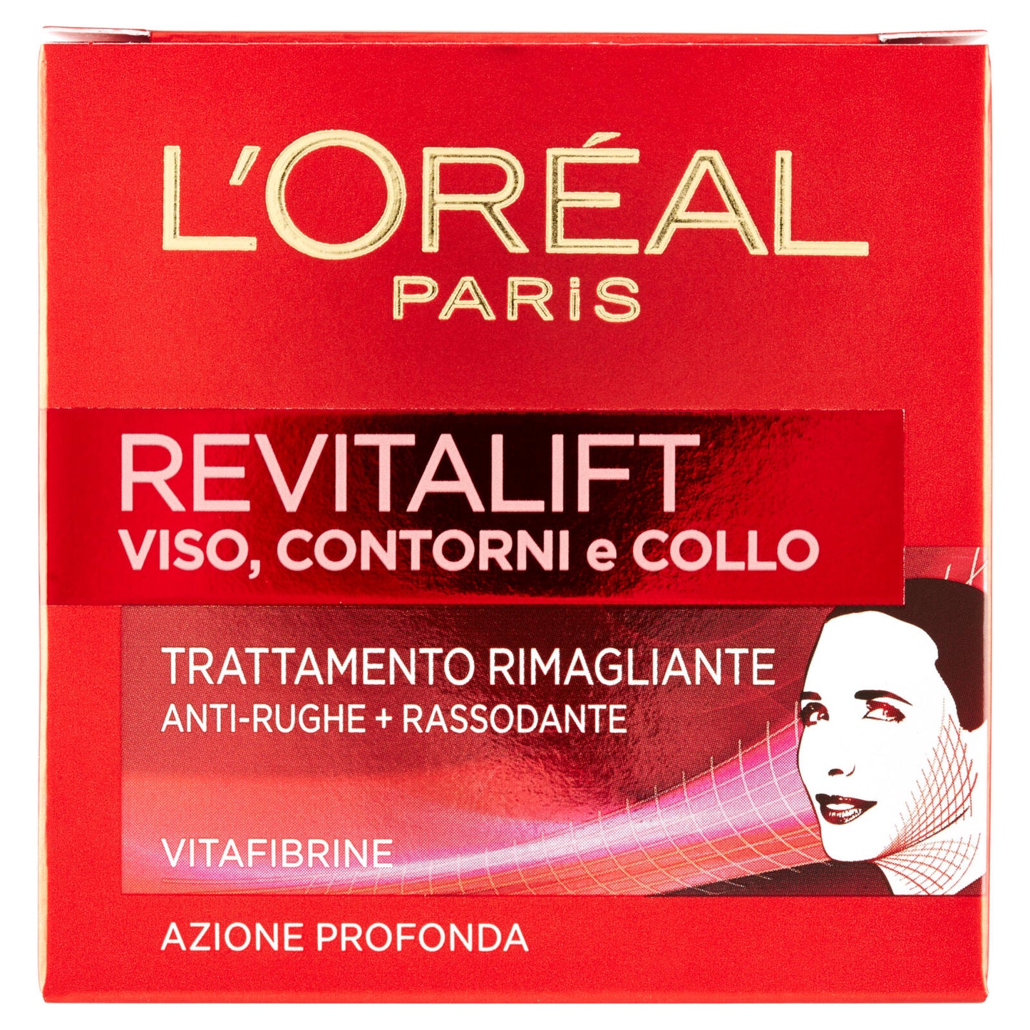 L'Oréal Paris Revitalift Viso, Contorni e Collo Trattamento Rimagliante Anti-Rughe+Rassodante 50 ml