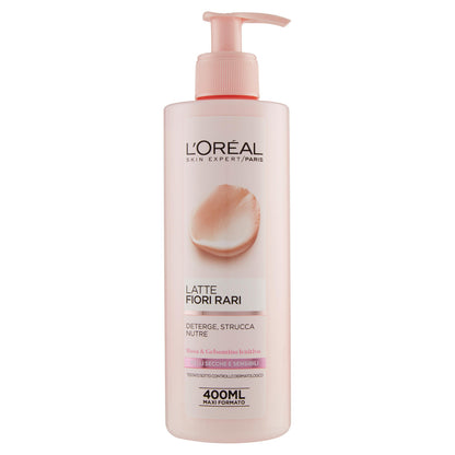 L'Oréal Paris Fiori Rari - Latte struccante per pelli secche e sensibili - 400 ml