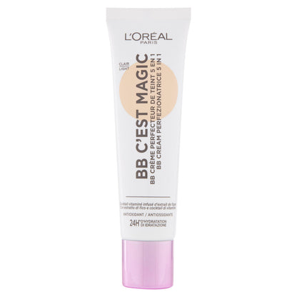 L'Oréal Paris BB Cream C'est Magic, BB Cream Idratante e Uniformante, Colore 02 Light