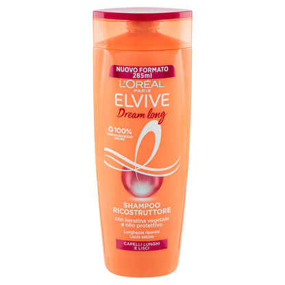 L'Oréal Paris Shampoo Elvive Dream Long, Per Capelli Lisci, 285 ml