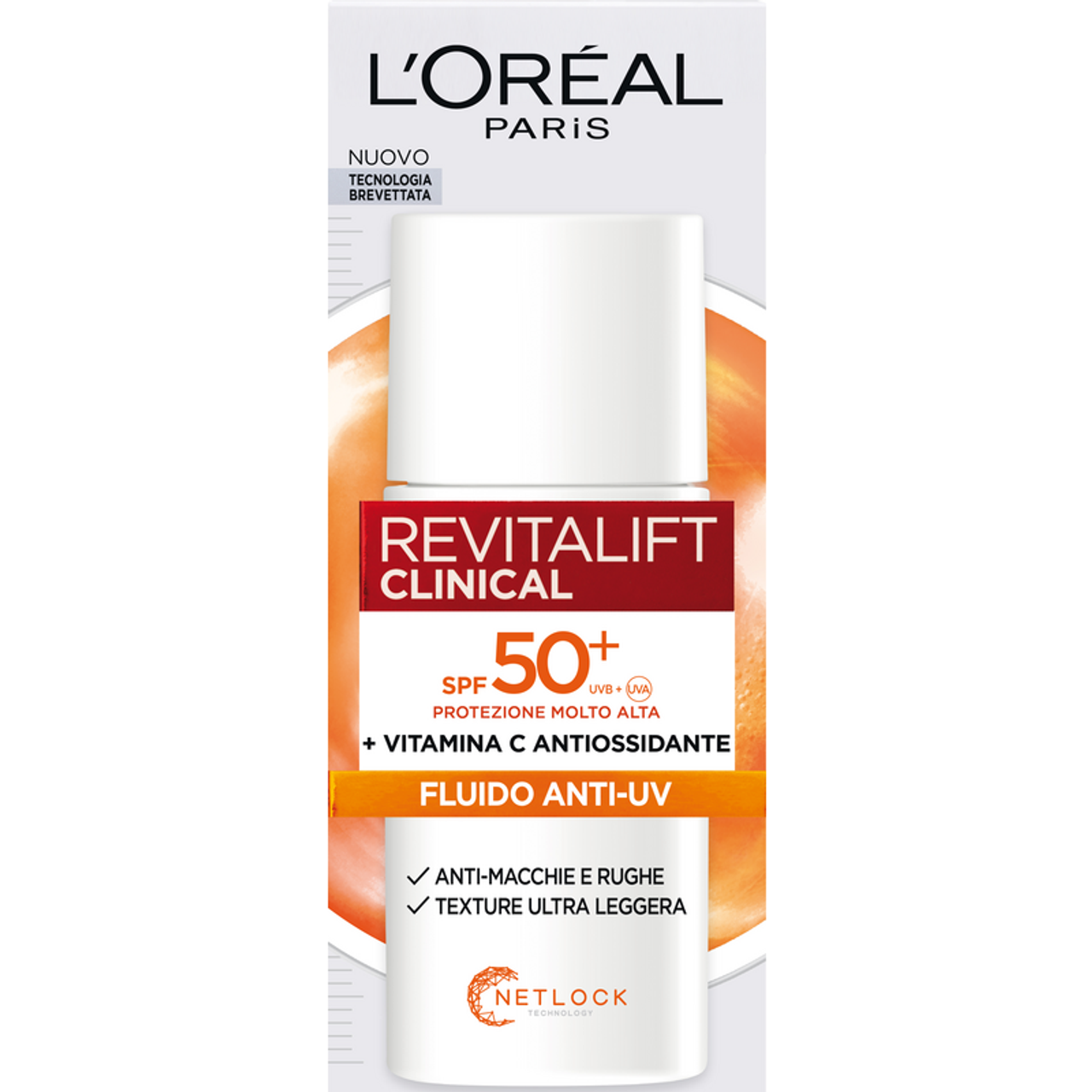 L'OREAL - Fluido Vitamina C Anti-UV SPF 50+ - 50 ml