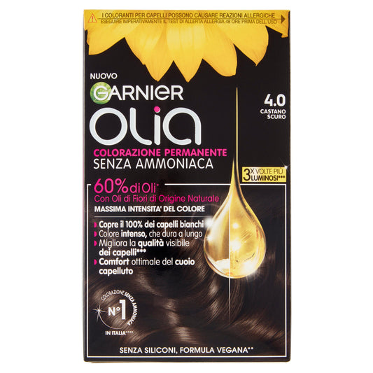 Garnier Olia Tinta Capelli, Senza Ammoniaca, Dark Brown 40