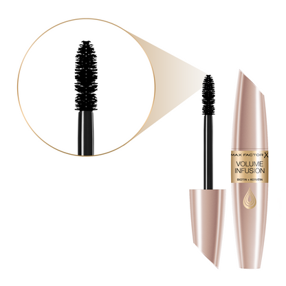 Max Factor - Mascara Nero Volumizzante Volume Infusion - Formula Arricchita con Biotina e keratina - 13 Ml