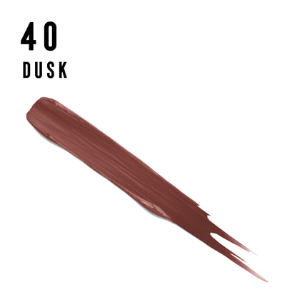 Max Factor Rossetto Matte Colour Elixir Velvet, Formula Idratante e Nutriente a Lunga Durata, 40 Dusk