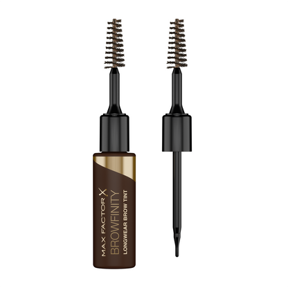 Max Factor Browfinity Matita Sopracciglia Semipermanente in Gel A Prova di Sbavature, Formula Waterproof, No Transfer, 02 Medium Brown