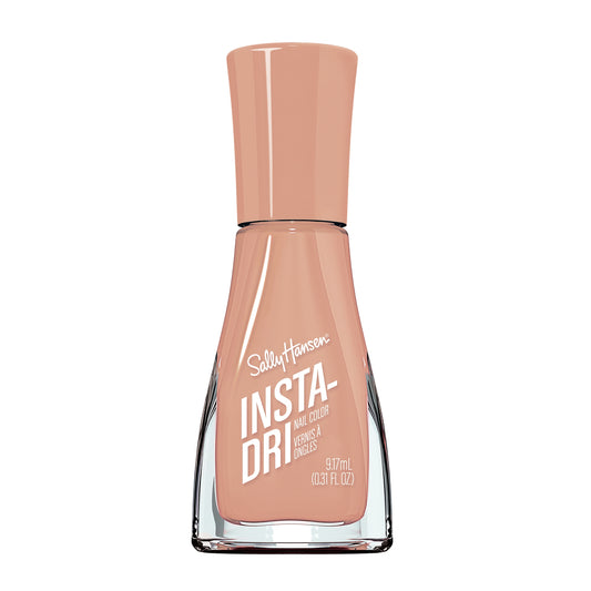 Sally Hansen Smalto per Unghie Insta-Dri, Formula 3 in 1, Base, Colore e Top Coat, Asciuga rapidamente, Pennello di Precisione, 138 Instant Coffee