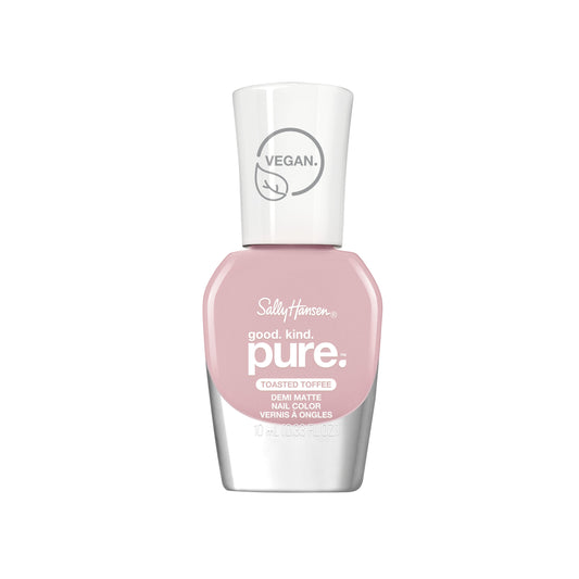 Sally Hansen Smalto per unghie Good.Kind.Pure, Finish Demi-Matte, Formula Vegana, 40 Toasted Toffee - 0.33 fl oz