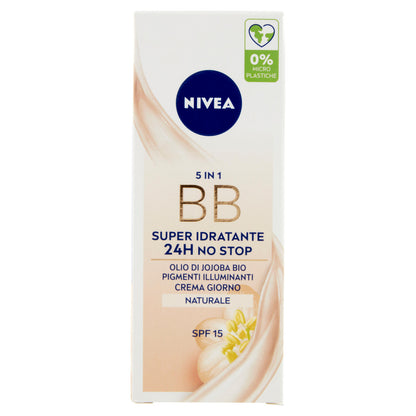 Nivea 5in1 BB Super Idratante 24h No Stop Crema Giorno Naturale SPF 15 50 ml