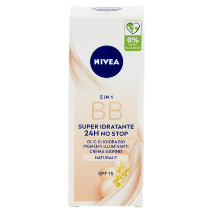 Nivea 5in1 BB Super Idratante 24h No Stop Crema Giorno Naturale SPF 15 50 ml