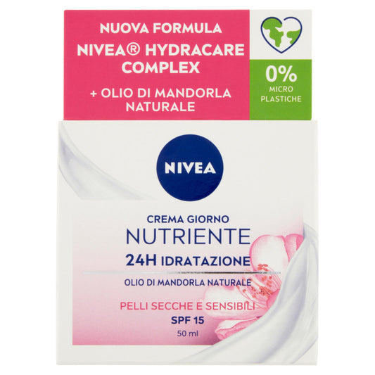 Nivea Crema Giorno Nutriente 24H Idratazione SPF 15 50 ml