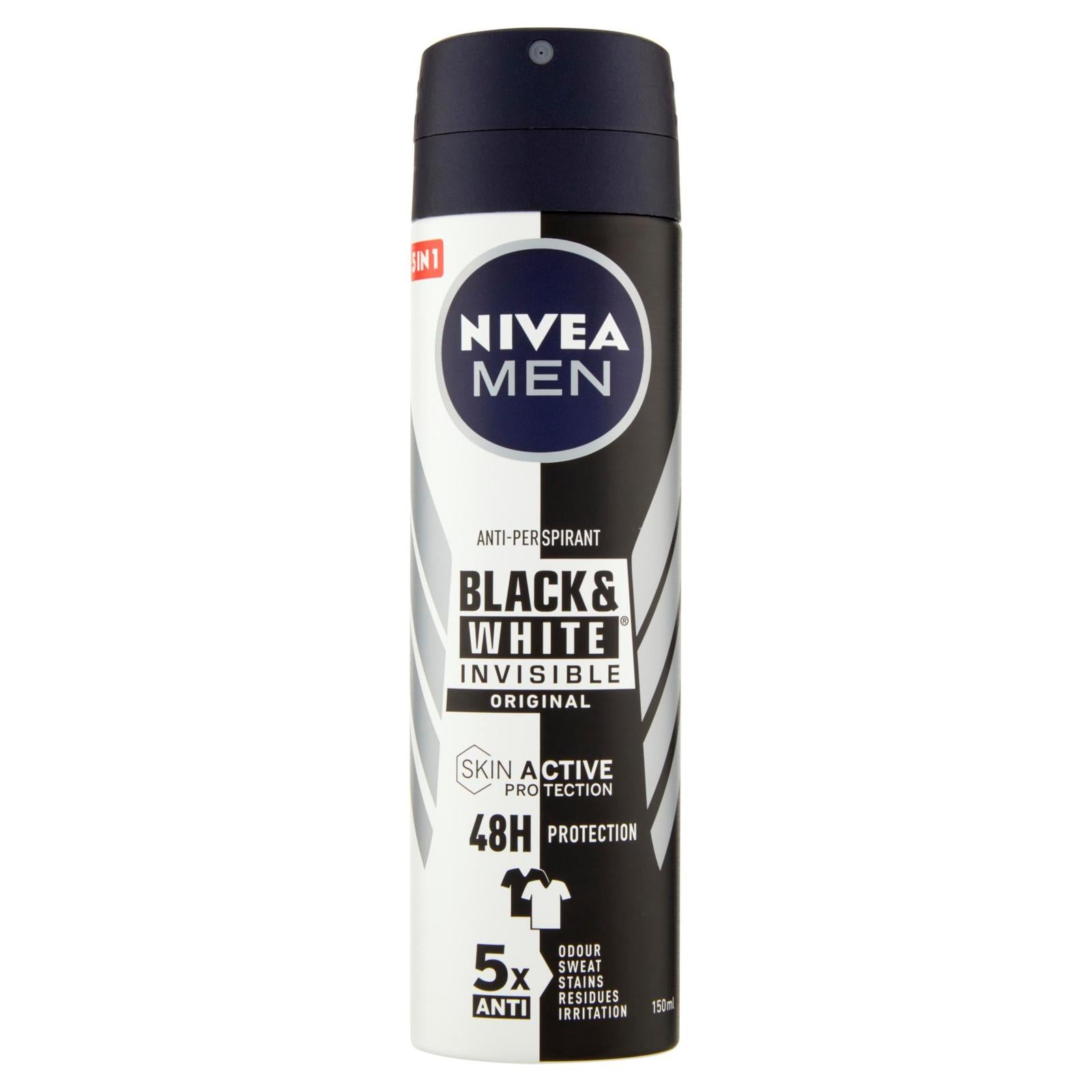 Nivea Men Anti-Perspirant Black & White Invisible Original 150 ml