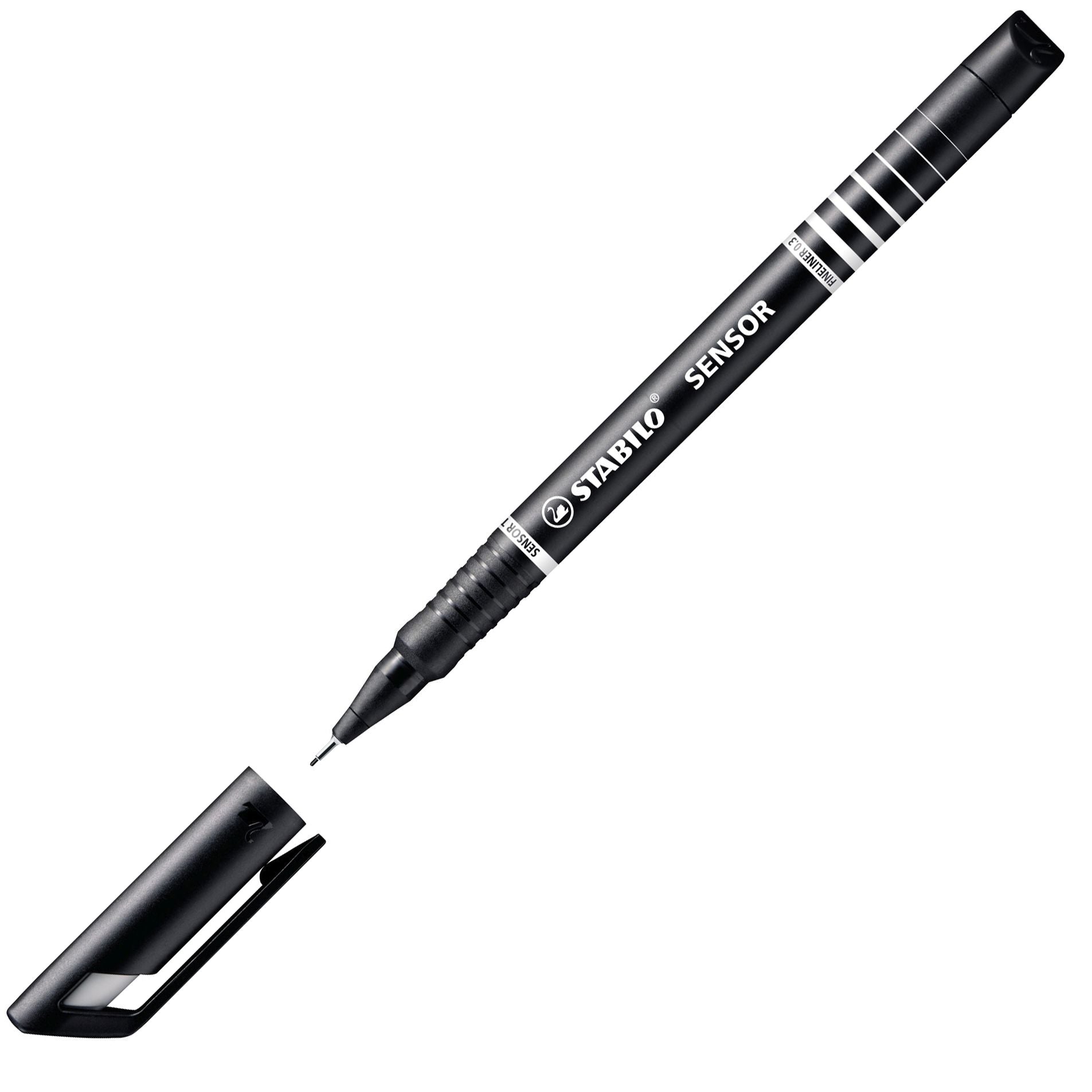 Fineliner con punta ammortizzata - STABILO SENSOR F - Tratto Fine (0,3 mm) - Nero