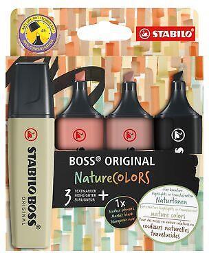 EVIDENZIATORE STABILO BOSS ORIGINAL NATURECOLORS WALLET - 4 pezzi