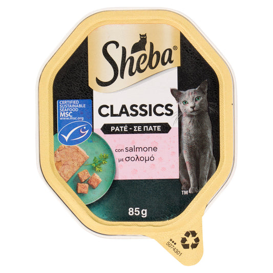 Sheba Classics Patè cibo umido gatto con Salmone 85g