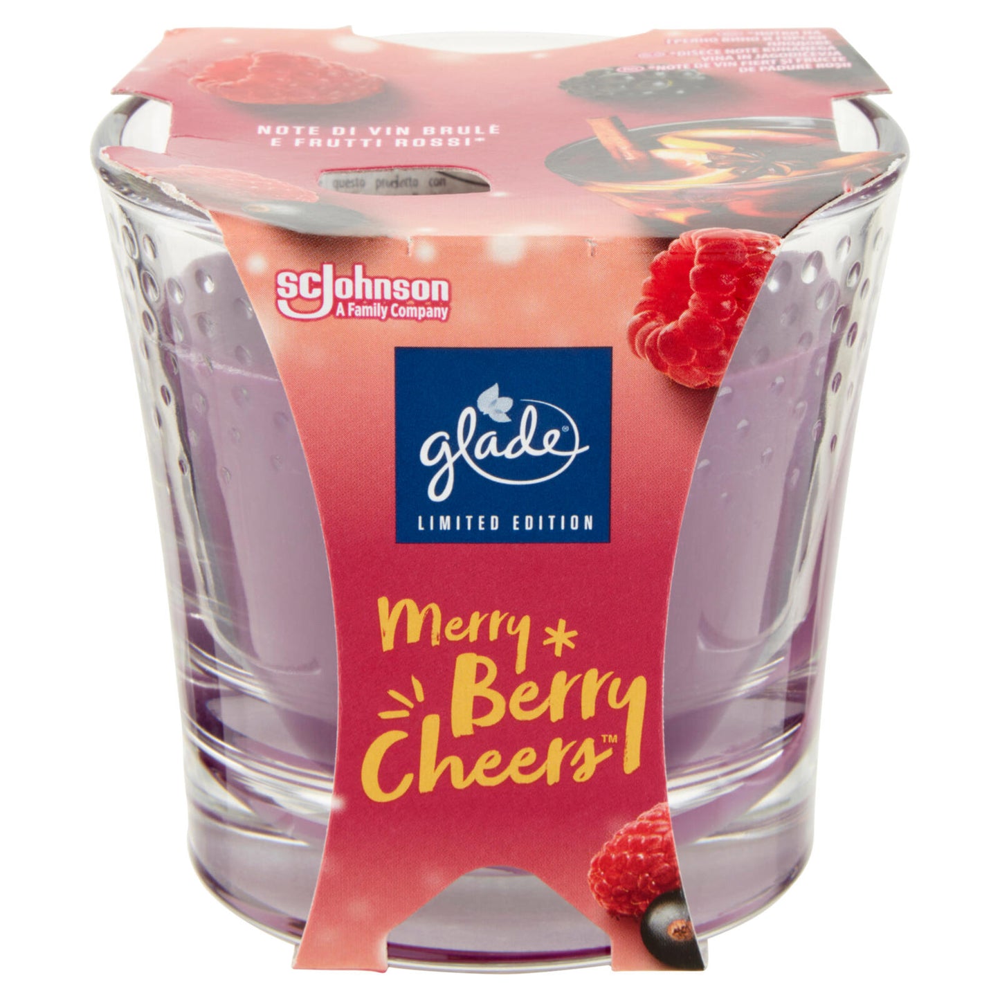 Glade Candela, Fragranza Merry Berry Cheers 129 g