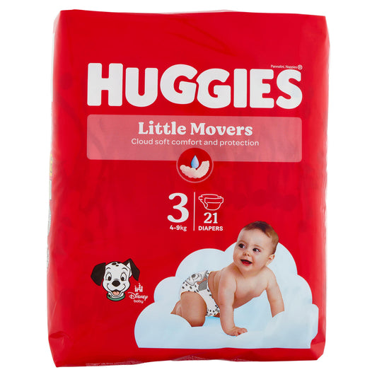 Huggies Little Movers Pannolini 3 4-9 Kg 21 pz