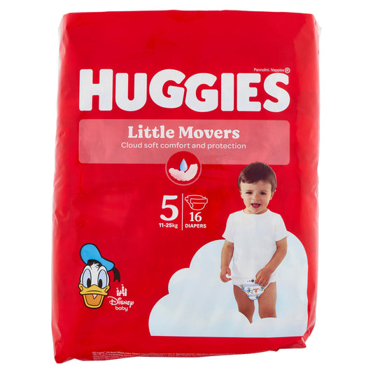 Huggies Little Movers Panolini 5 11-25 Kg 16 pz