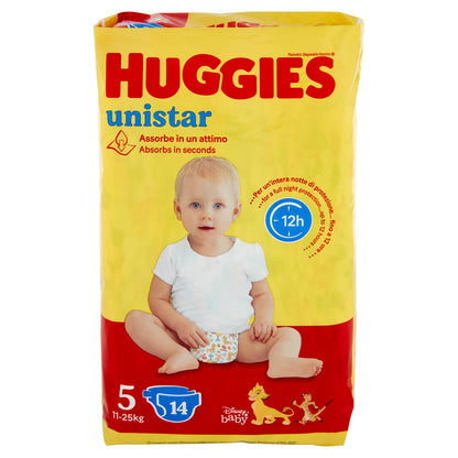 Huggies unistar Pannolini 5 11-25 Kg 14 pz