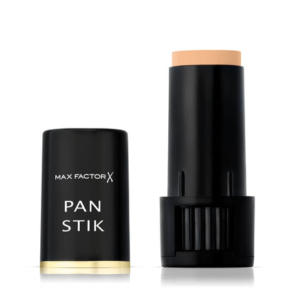 Max Factor - Fondotinta Compatto Pan Stik - Stick Multiuso 3in1: Fondotinta, Correttore e Contouring - 014 Cool Copper - 9 g