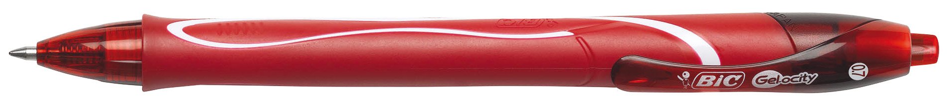 BIC Gel Roller Gel di ocity Quick Dry Rosso, 0,3 mm