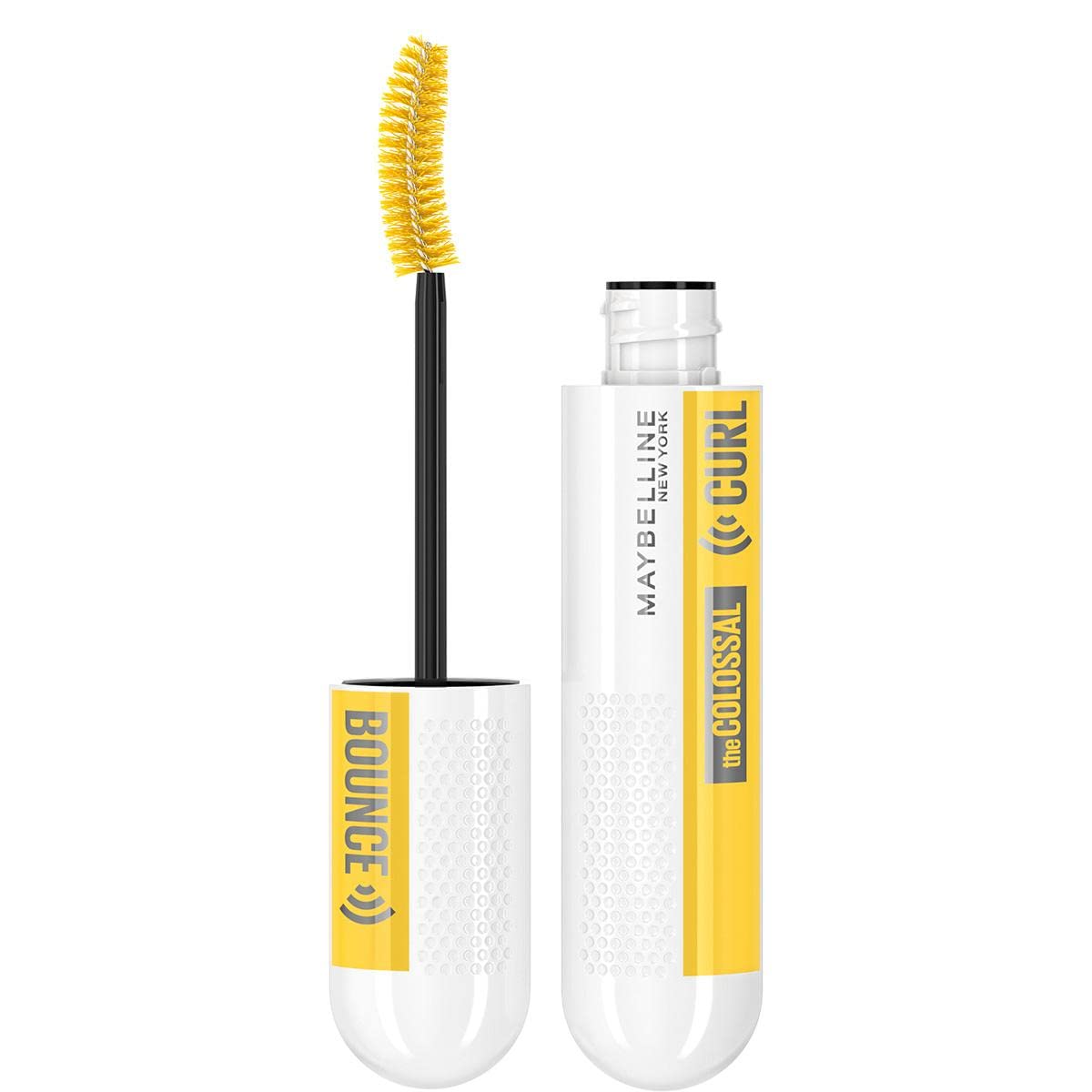 Maybelline New York Colossal Curl Bounce Mascara, 24h di Volume Colossale e Lunghezza Estrema, Con Memory Curl per una Curva delle Ciglia che Dura a Lungo, Very Black, 10 ml