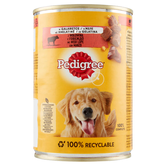 Pedigree Cibo Umido Cane con Manzo in Gelatina 400 g