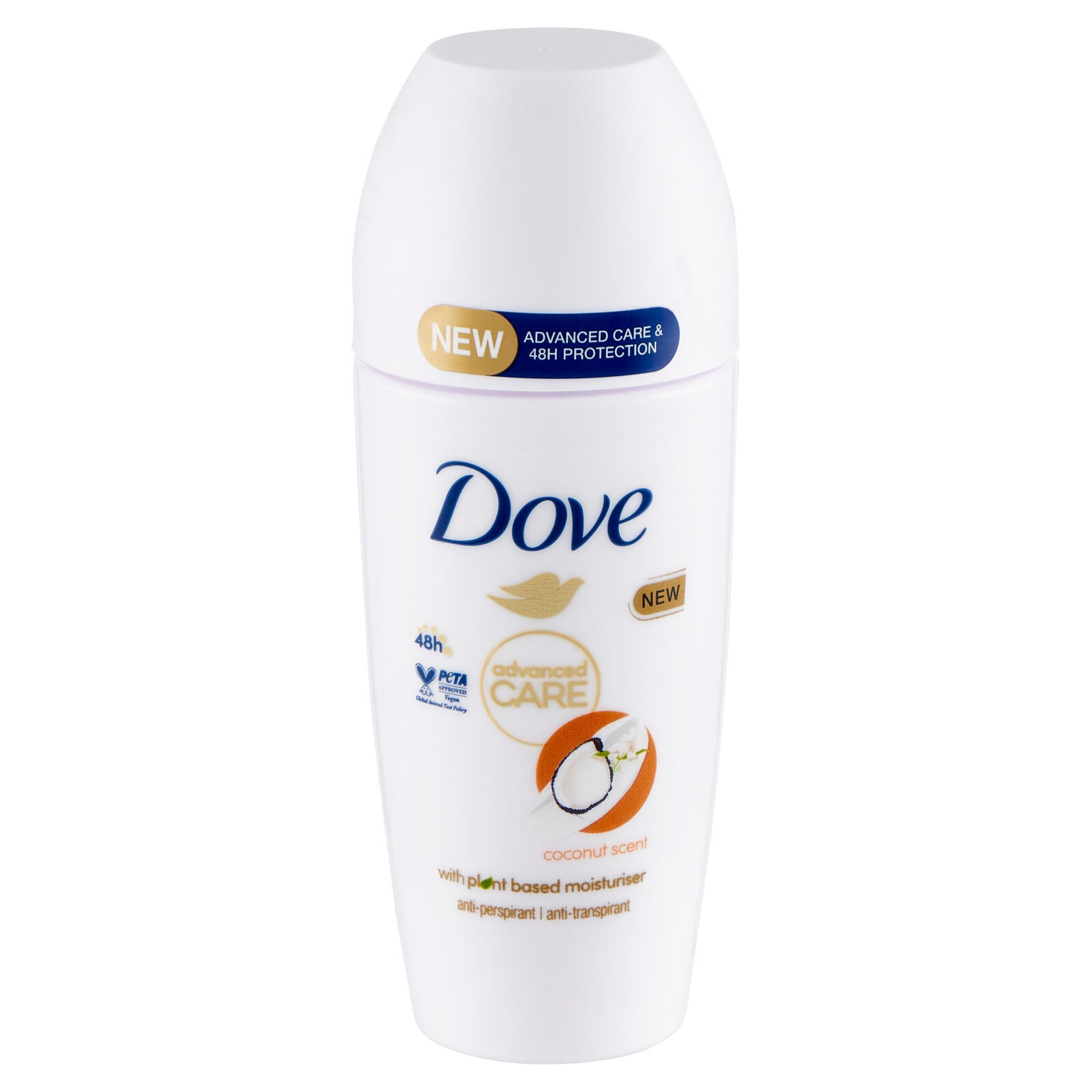 Dove coconut scent with planet based moisturiser anti-perspirant 50 ml