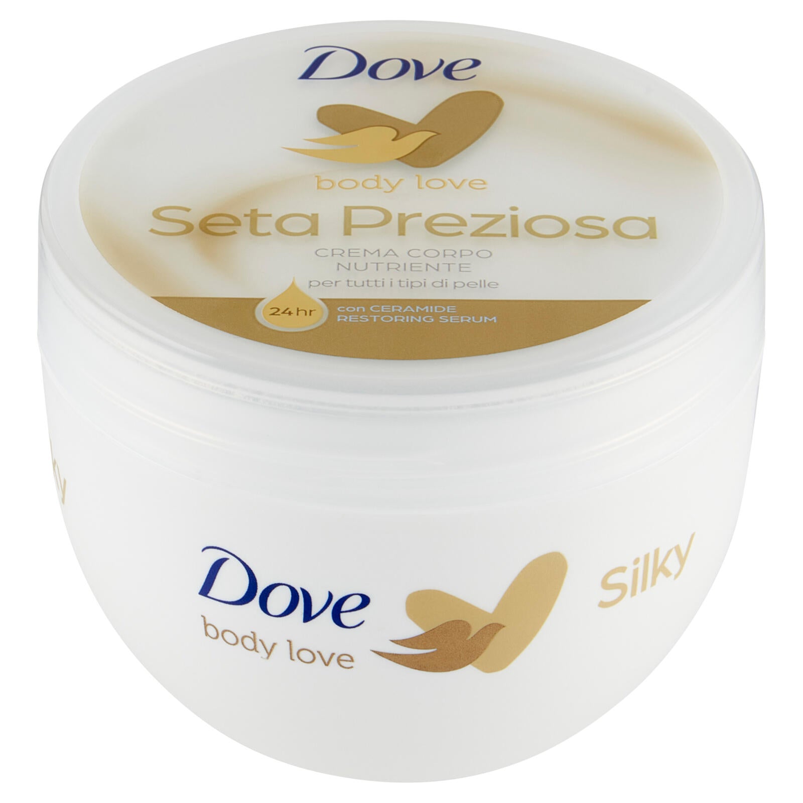 Dove body love Crema Corpo Nutriente Seta Preziosa per tutti i tipi di pelle 300 ml