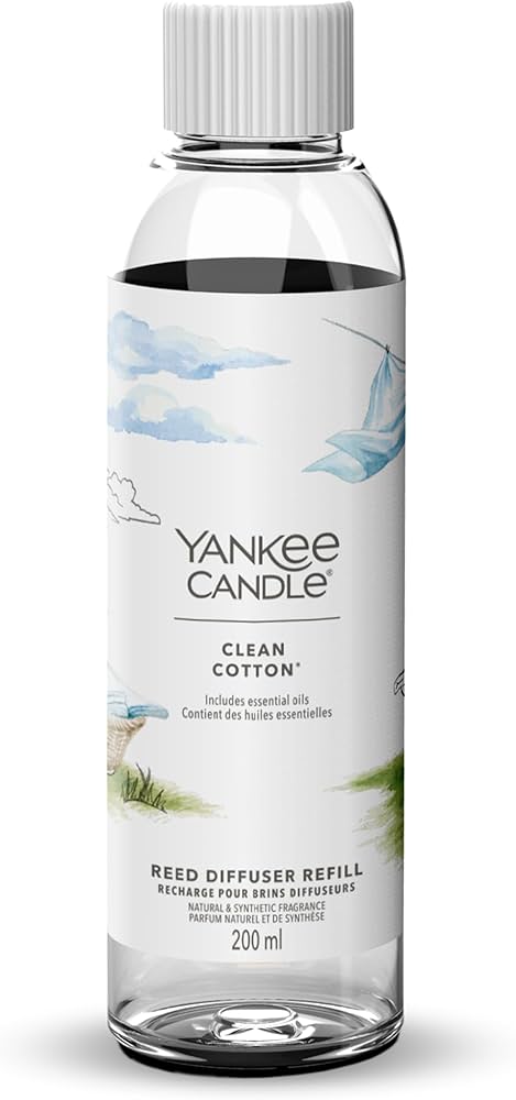 Yankee Candle - Ricarica per Diffusore a Bastoncini Clean Cotton