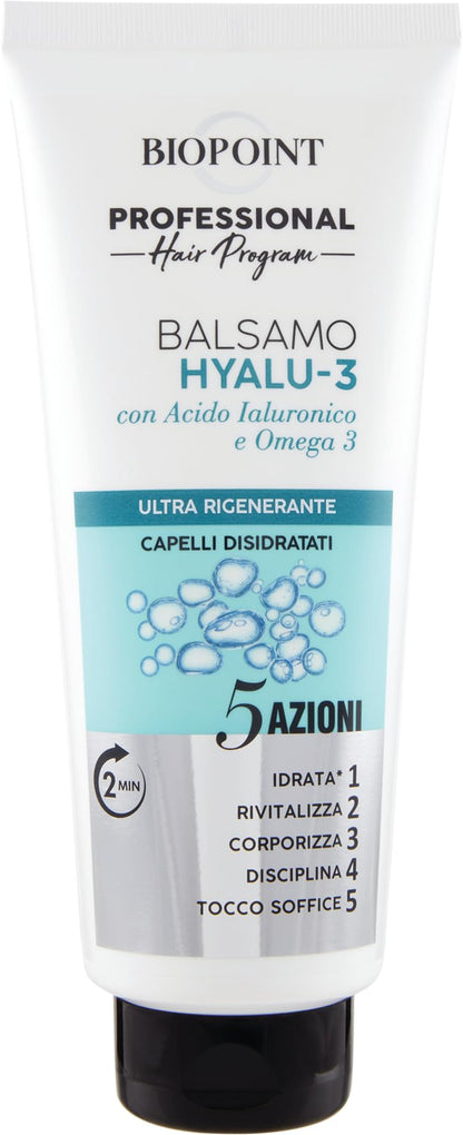 BIOPOINT Professional Balsamo Con Acido Ialuronico E Omega 3 350ml