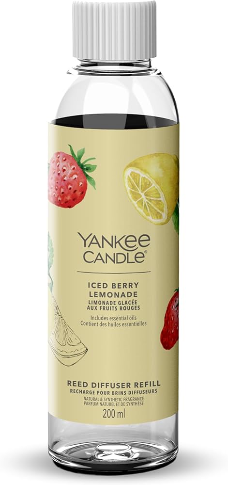 Yankee Candle - Ricarica per Diffusore a Bastoncini Iced Berry Lemonade