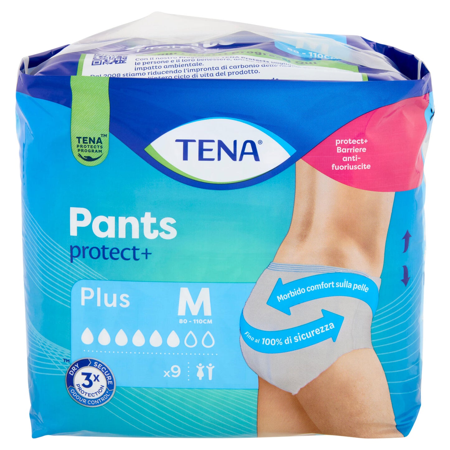 Tena Pants protect+ Plus M 9 pz