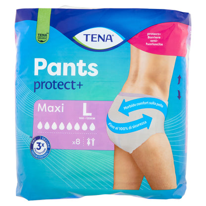 Tena Pants protect+ Maxi L 8 pz