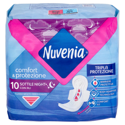 Nuvenia comfort & protezione Sottile Night+ con Ali 10 pz