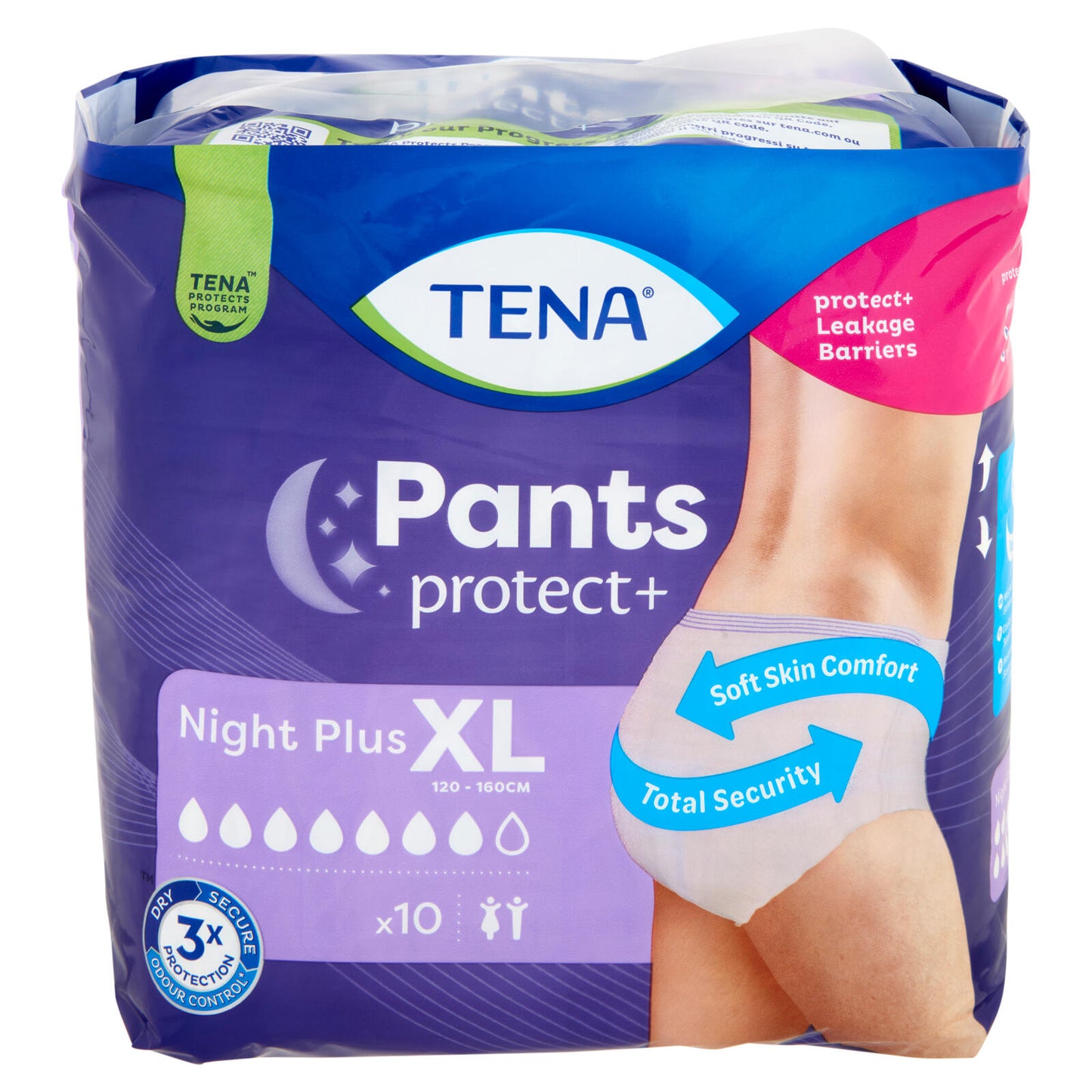 Tena Pants protect+ Night Plus XL 10 pz