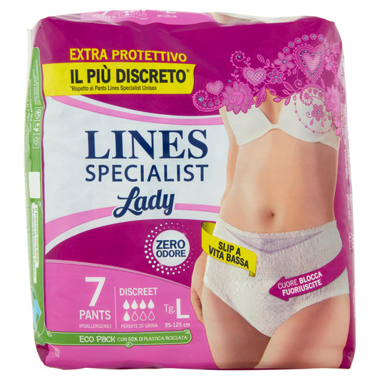 Lines Specialist Lady Pants Discreet Tg.L 7 pz