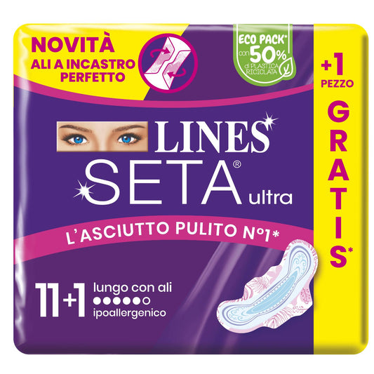 ASSORBENTI LINES SETA ULTRA LUNGO X11