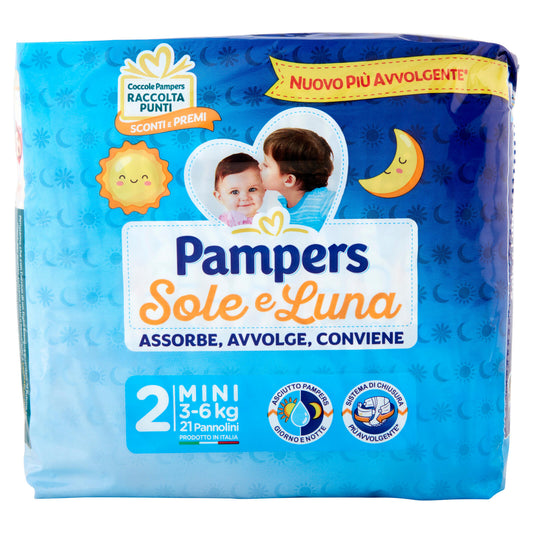 Pampers Sole e Luna 2 Mini 21 pz