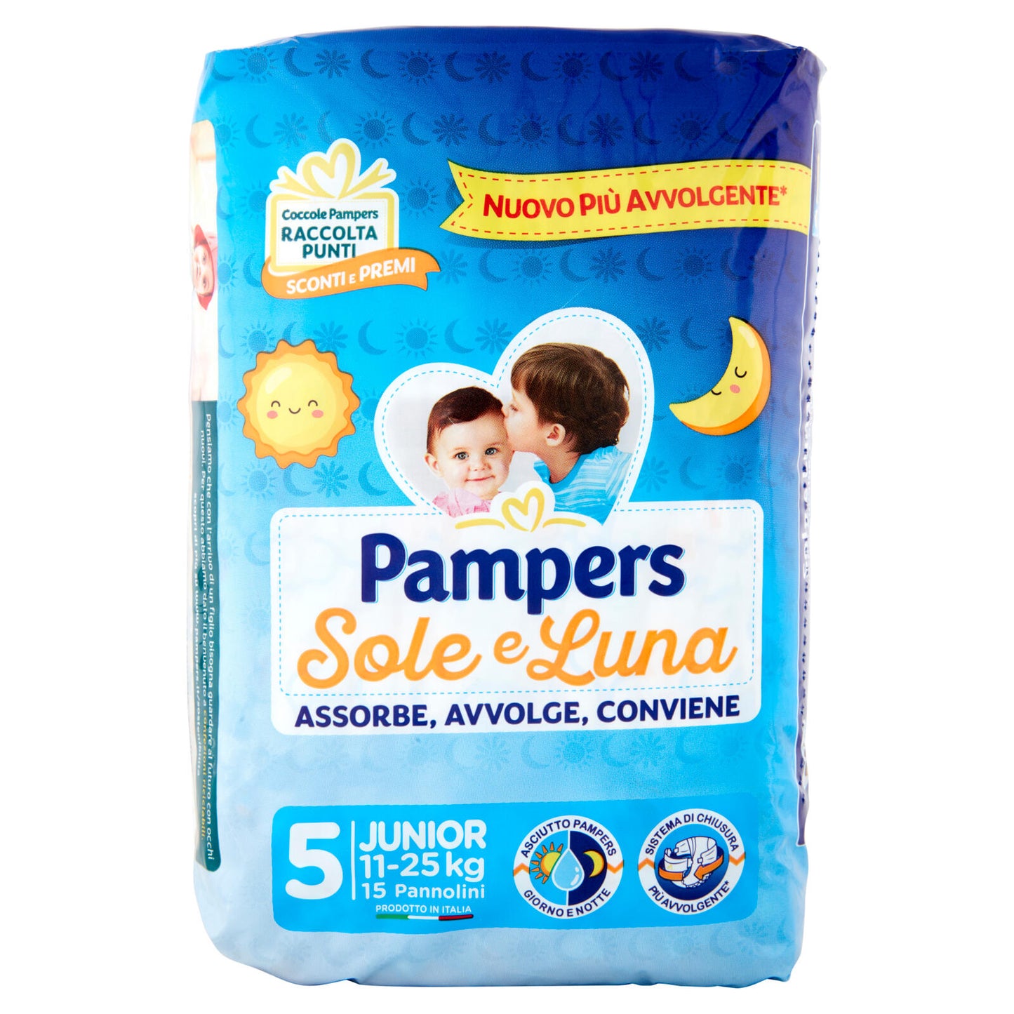 Pampers Sole e Luna 5 Junior 15 pz