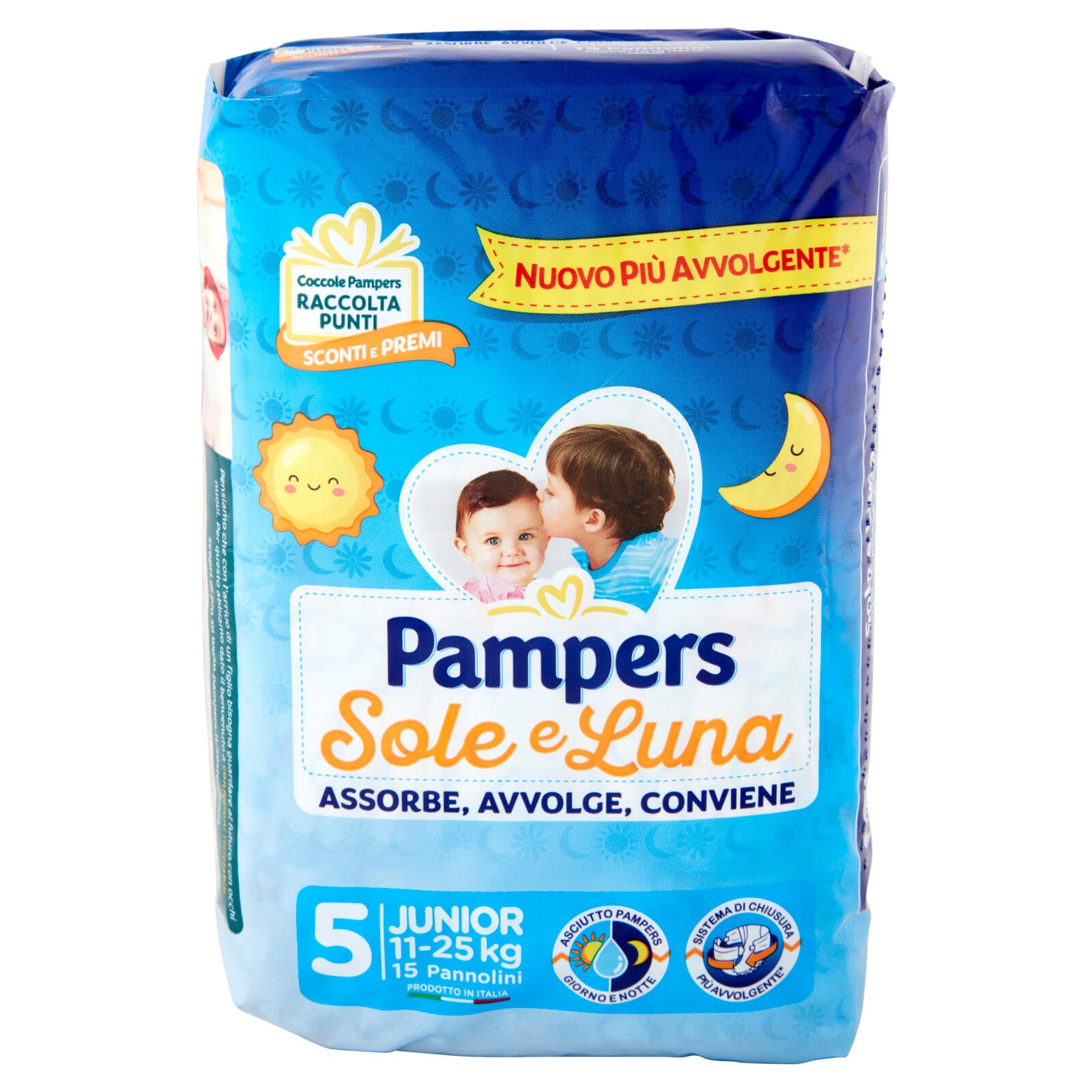 Pampers Sole e Luna 5 Junior 15 pz