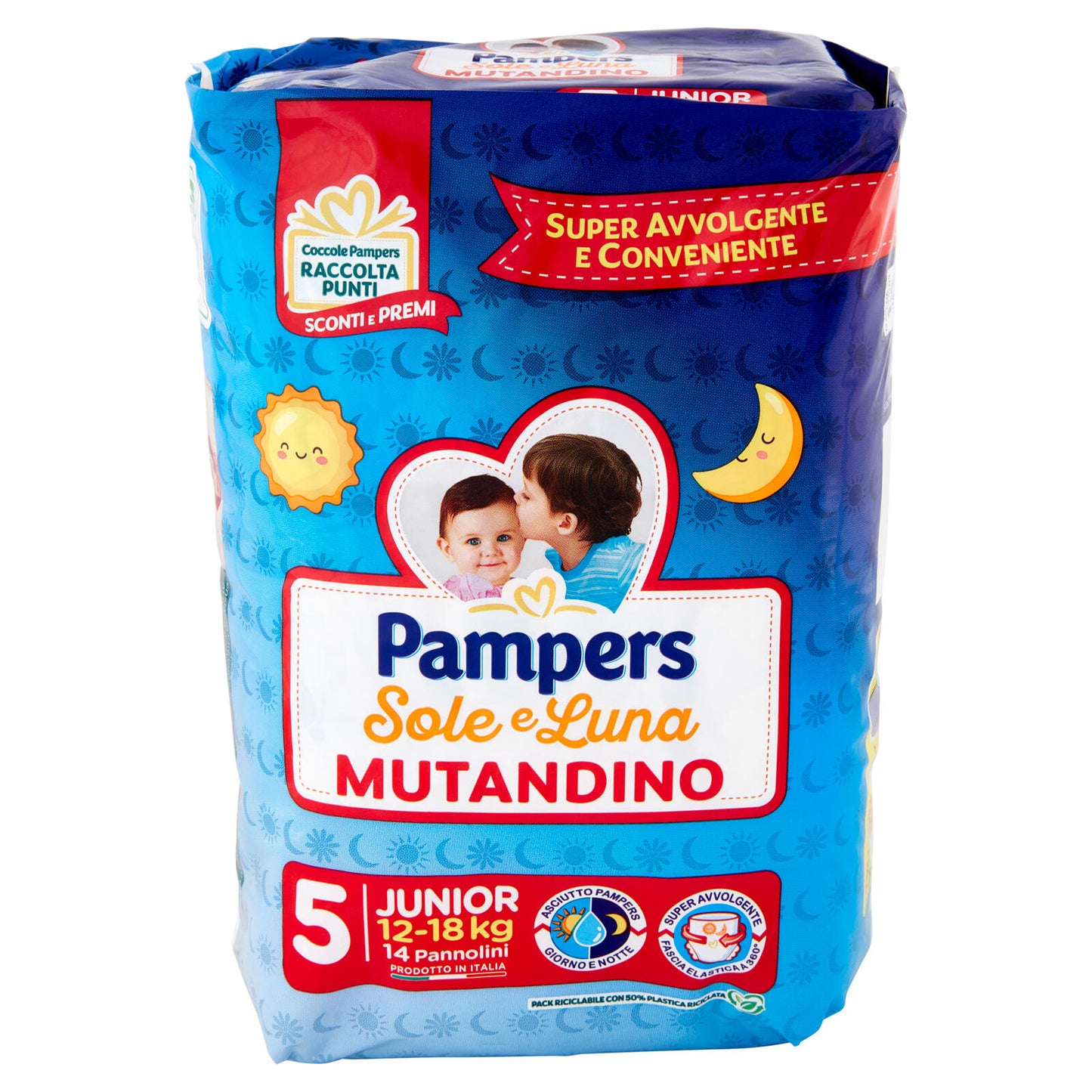 Pampers Sole e Luna Mutandino 5 Junior 14 pz