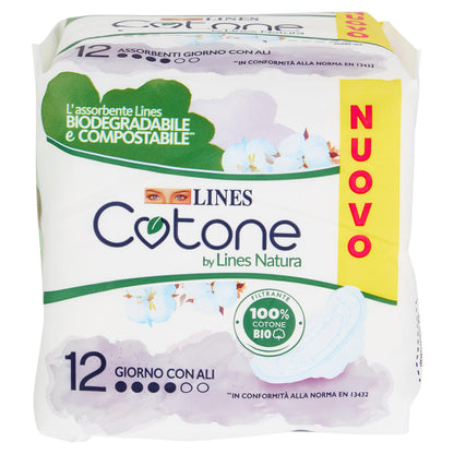 Lines Cotone by Lines Natura Giorno con Ali 12 pz